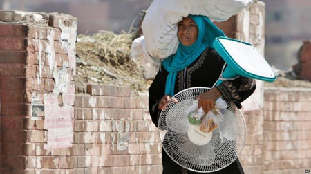 Nhiệt độ lên cao tới 47oC đã làm nhiều người chết.